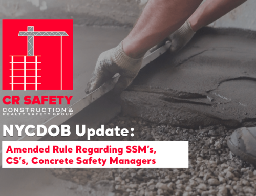 NYCDOB Update: Amendment of Rules Governing Construction Superintendents and Concrete Site Safety Managers