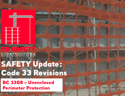 NYC 2022 Code: Chapter 33 Code Revisions – 3308 Unenclosed Perimeter Protection